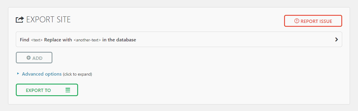 Step #2: Exporting Your Site