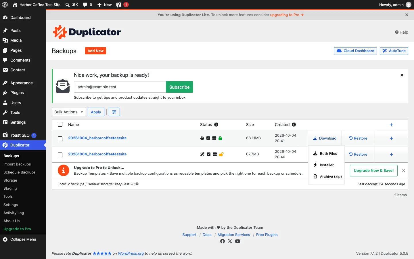 Duplicator Review 2026: A Real Site Move, Free vs Pro